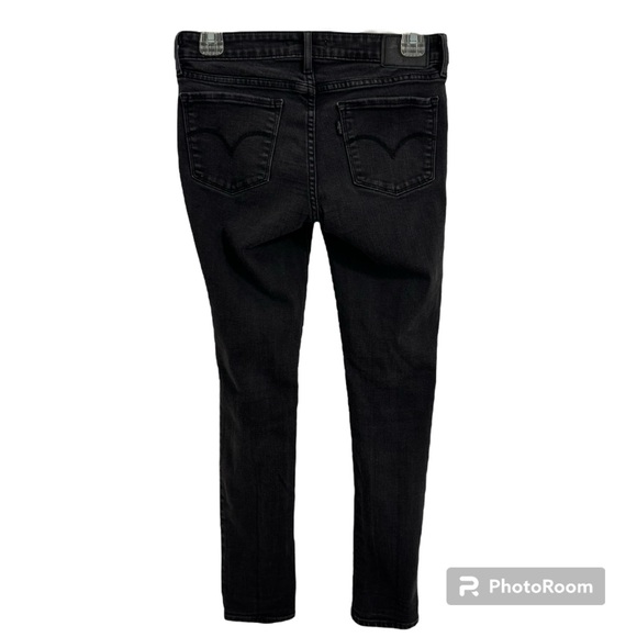 Women’s 711 Levi Black Skinny Jeans - Picture 2 of 4